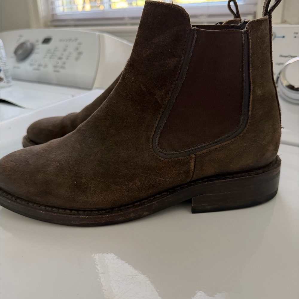 Men's Thursday Boots 8.5 Brown Suede Chelsea Boots - Picture 3 of 5
